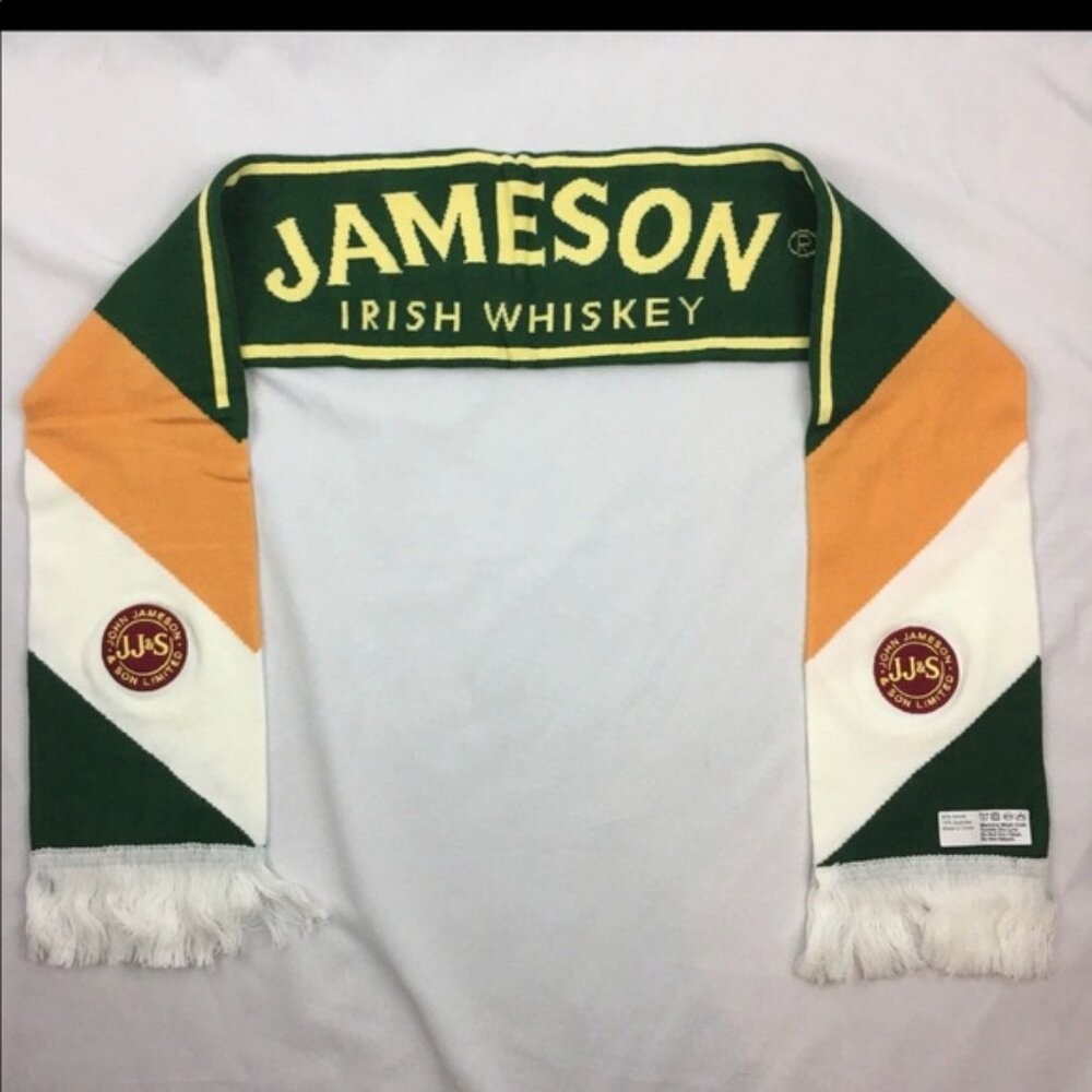 Rare Collector’s Jameson Knitted Scarf w/ Embroidery - NEW